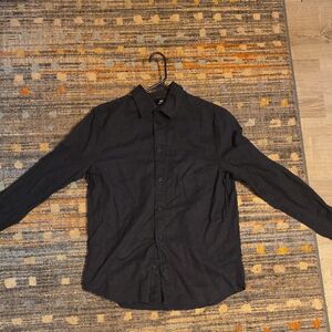 H&M Charcoal Regular Fit Dress Shirt Size Small